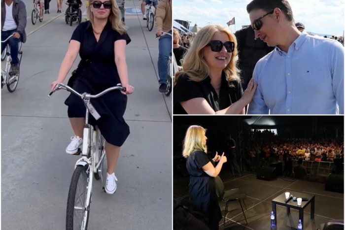 Ilustračný obrázok k článku Ako si UŽILA Čaputová festival? V TENISKÁCH, po boku partnera, na bicykli a s úsmevom! FOTO