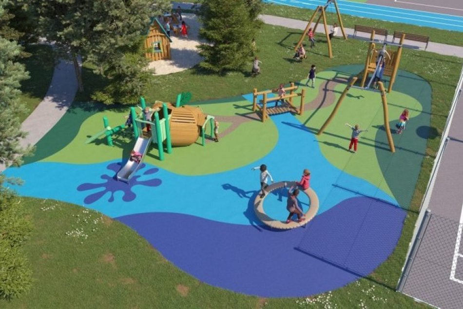 Ilustračný obrázok k článku Nové športoviská aj detské ihriská: Ako bude vyzerať areál ZŠ na SUT? VIZUALIZÁCIE