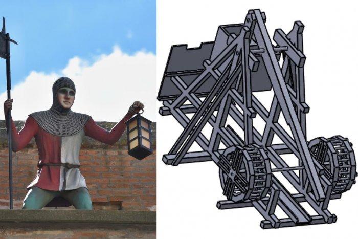 Ilustračný obrázok k článku Trnava bude mať novú atrakciu: Pri hradbách postavia OSEMMETROVÚ repliku katapultu