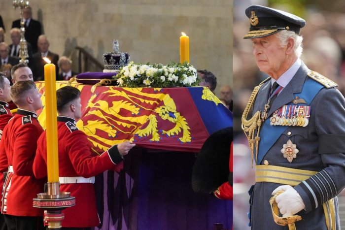 Ilustračný obrázok k článku Posledná cesta kráľovnej z Buckinghamského paláca: Ulice lemovali tisíce smútiacich