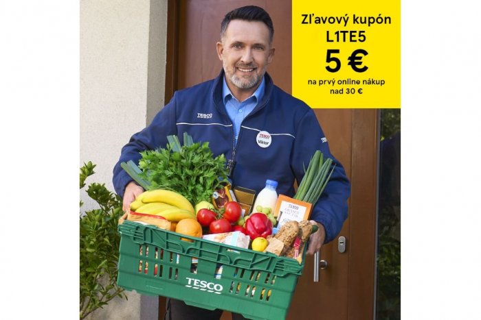 Ilustračný obrázok k článku Zákazníci z Prievidze a okolia, nakupujte pohodlne so službou Tesco Online nákupy! Váš nákup doručia priamo k dverám
