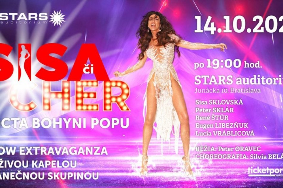 Ilustračný obrázok k článku Sisa Sklovská predvedie jedinečnú SHOW: Oživí hity bohyne svetového popu