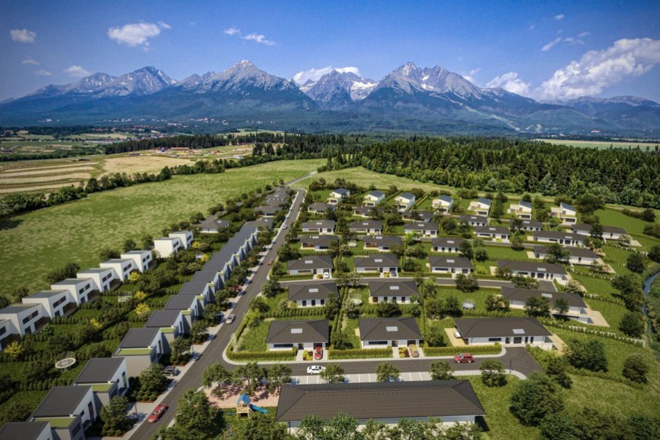 Ilustračný obrázok k článku V Mlynici pod Tatrami vzniká nová rezidenčná časť, postavia v nej 64 domov