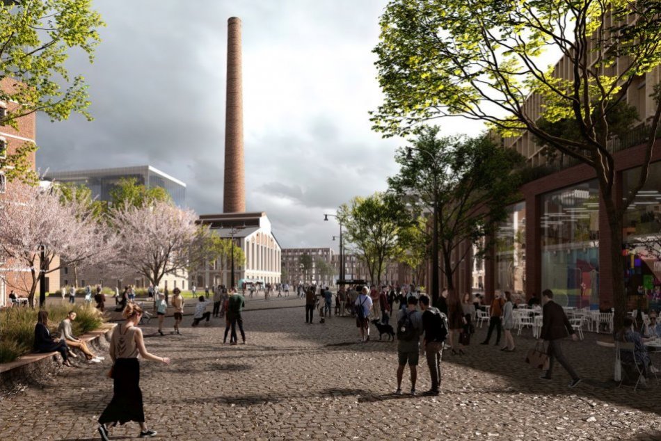 Ilustračný obrázok k článku Ako bude vyzerať bývalý Cukrovar? Ukázali najnovšie VIZUALIZÁCIE