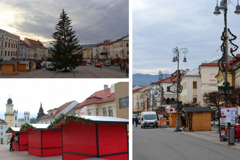 Ilustračný obrázok k článku Prípravy na VIANOČNÉ TRHY v Bystrici vrcholia: Stánky pribudli nielen na námestí, FOTO