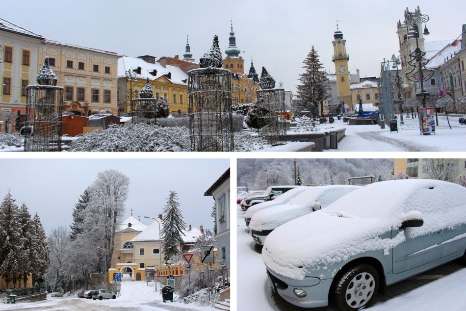Ilustračný obrázok k článku Bystričania sa dočkali SNEHOVEJ nádielky: Páči sa vám mesto odeté v bielej? FOTO