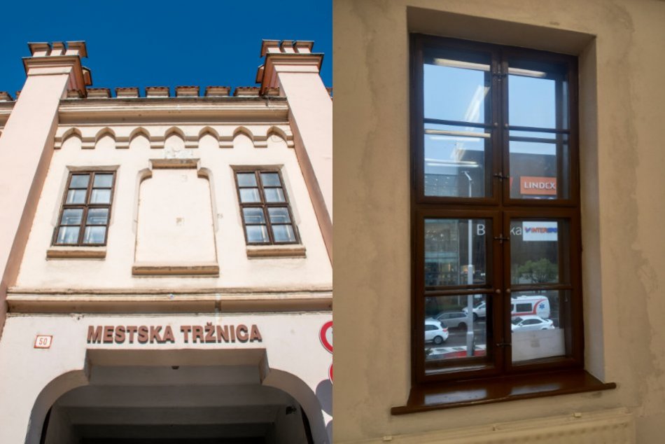 Ilustračný obrázok k článku Plastové okná už NEŠPATIA budovu tržnice: Obnovili historické kúsky, FOTO
