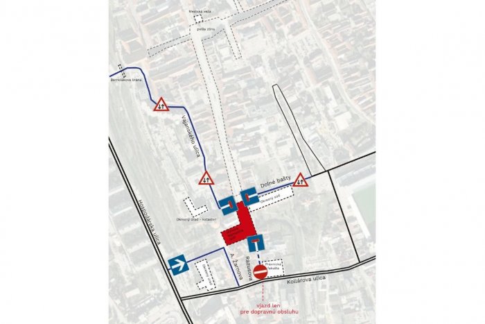 Dopravný režim v okolí Námestia SNP