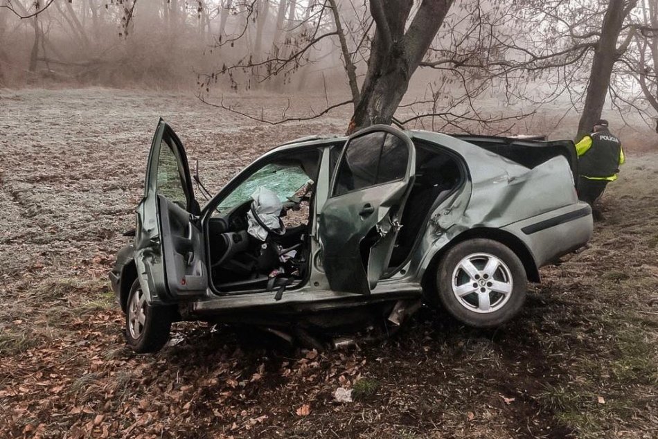 Ilustračný obrázok k článku Zábery, z ktorých MRAZÍ: Vodič dostal šmyk a narazil do stromu, nehodu neprežil