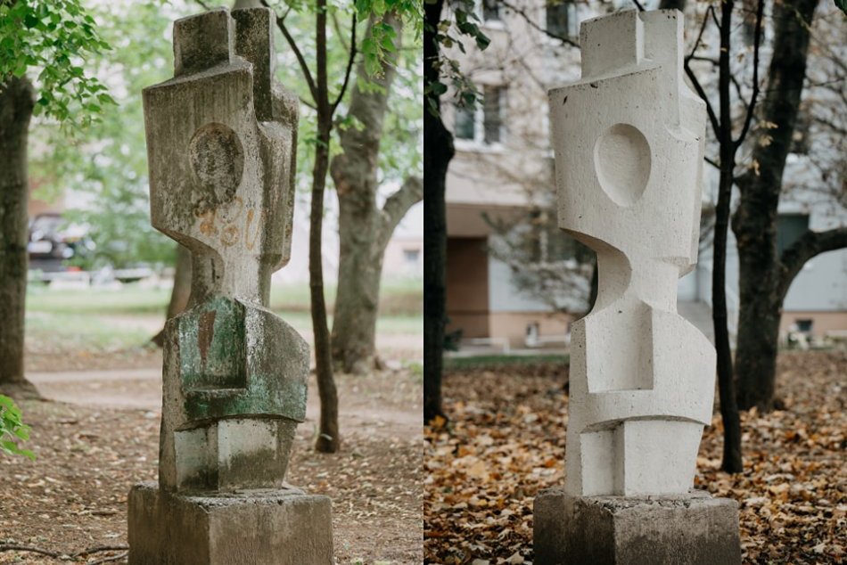 Ilustračný obrázok k článku Sochy na sídliskách vyzerajú ako nové: Ošetrujú ich najnovšou technológiou