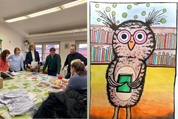 Ilustračný obrázok k článku Nitrianska knižnica bude mať nového maskota: Navrhla ho žiačka základnej školy