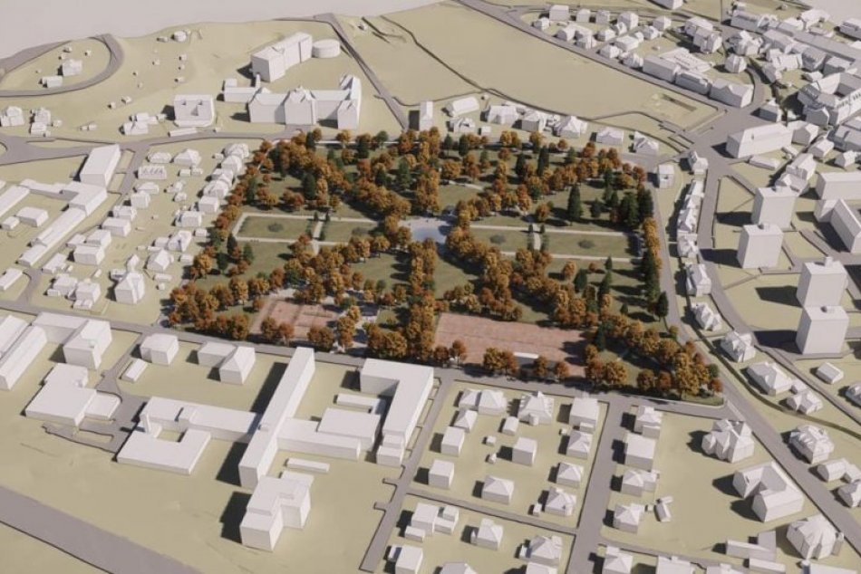 Ilustračný obrázok k článku Mestský park spoznal svoju novú podobu: V centre vyrastie špeciálna fontána, VIZUALIZÁCIE