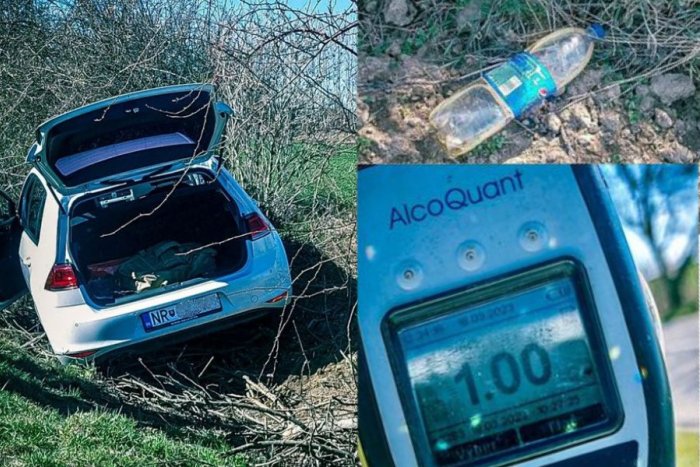 Ilustračný obrázok k článku Policajti našli auto v priekope: Muž tvrdil, že šoférovala jeho mama, nafúkal DVE promile!