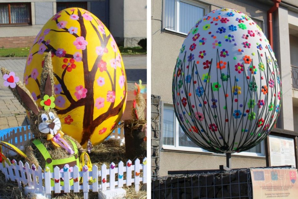 Ilustračný obrázok k článku Veľkonočná NÁDHERA, akú len tak neuvidíte: Stredoslovenskú obec zdobia OBRIE kraslice, FOTO