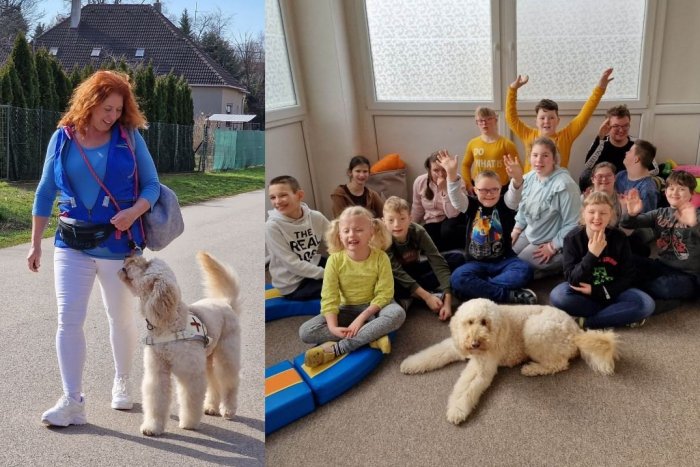 Ilustračný obrázok k článku Canisterapeutka Kvetka s fenkou Barčou: Rozdávajú lásku a radosť všade, kam prídu, FOTO