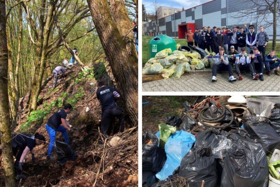 Ilustračný obrázok k článku NELEGÁLNE skládky miznú jedna za druhou: Bystricu čistia študenti aj aktivisti, FOTO