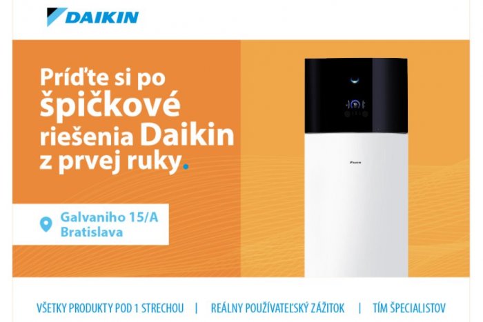 Ilustračný obrázok k článku UNIKÁTNA novinka v Bratislave! DAIKIN otvára PRVÝ OBCHOD SVOJHO DRUHU na Slovensku