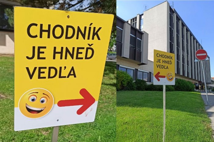 Ilustračný obrázok k článku Skracujete si cestu cez trávnik? Nitra pred úradom osadila originálne tabuľky, FOTO