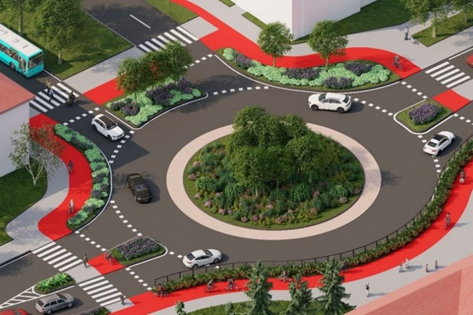 Ilustračný obrázok k článku Vyťažený úsek sa ZMENÍ: Vybudujú na ňom okružnú križovatku, VIZUALIZÁCIE