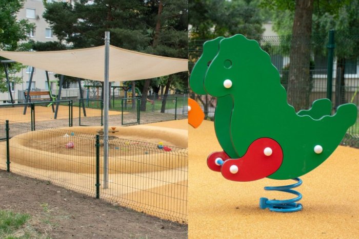 Ilustračný obrázok k článku Pieskovisko v tieni aj ŠPECIÁLNA hojdačka: Na Klokočine vzniklo nové ihrisko