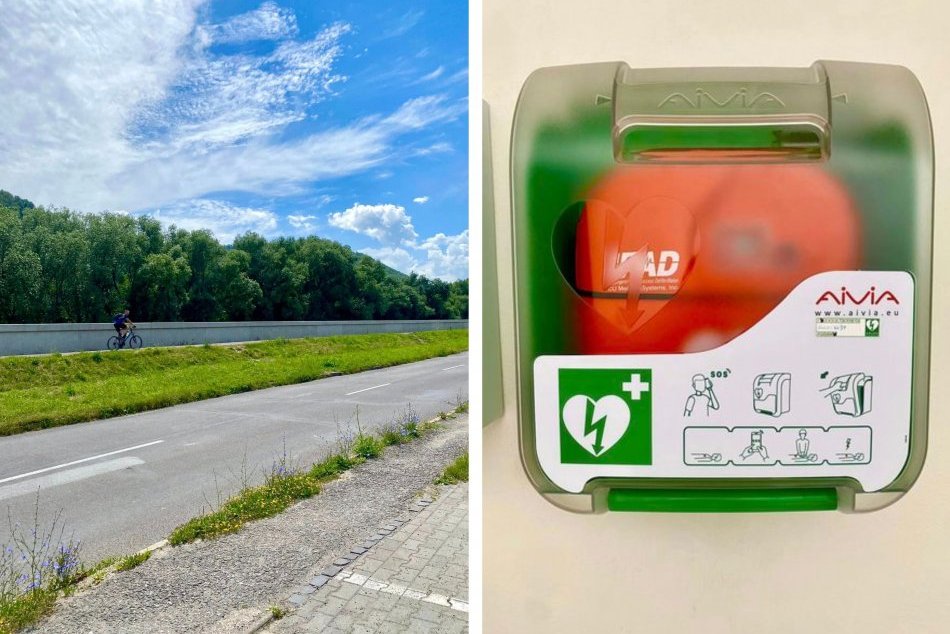 Ilustračný obrázok k článku NOVINKA pri obľúbenej cyklotrase: Bystričania majú po ruke automatický DEFIBRILÁTOR, FOTO