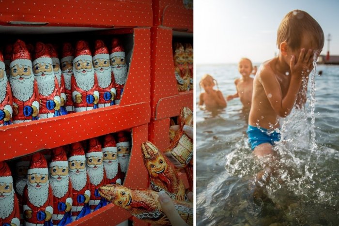 Ilustračný obrázok k článku KURIOZITA DŇA: Vonku zúria horúčavy a v obchode už vystavujú čokoládových MIKULÁŠOV!