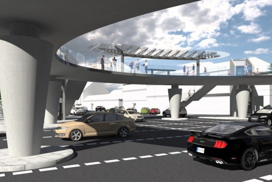 Ilustračný obrázok k článku Primátor hovorí nadchodu pri Mlynoch NIE: Čo na to autor návrhu? VIZUALIZÁCIA