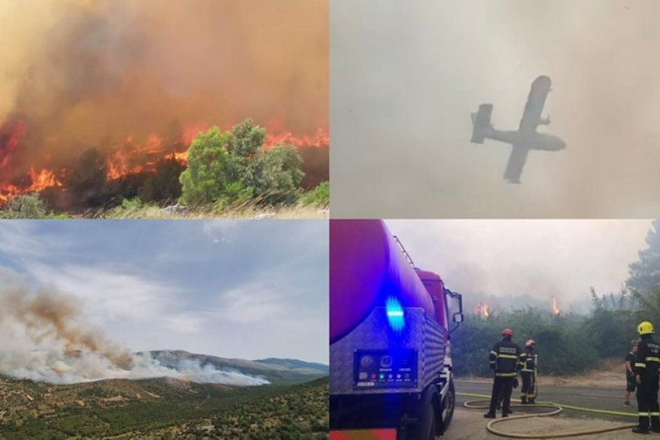 Ilustračný obrázok k článku Doprava ostala paralyzovaná: Požiar v Chorvátsku sa rozšíril už aj na budovy! FOTO