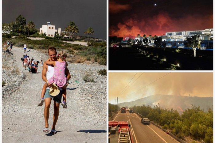 Ilustračný obrázok k článku FOTO: Ohnivé PEKLO na Rodose: Uviazli tam aj Slováci! Má pre nich priletieť vládny špeciál