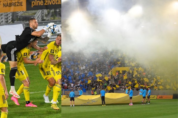 Ilustračný obrázok k článku Futbalová MÁNIA v Košiciach: Zaplnené tribúny si užili cennú remízu so Slovanom, FOTO