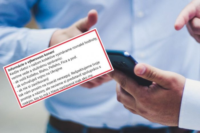 Ilustračný obrázok k článku Slovákov pobúril text pracovnej ponuky: Volíš Fica a si nezaočkovaný? Na náš inzerát nereaguj!