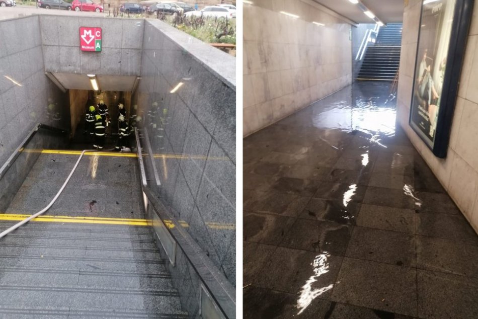 Ilustračný obrázok k článku Česko zasiahli SILNÉ búrky: Voda zatopila cesty aj pražské metro, FOTO
