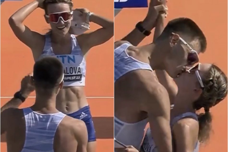 Ilustračný obrázok k článku Celý svet sa rozplýva nad ROMANTIKOU našich atlétov: ŽIADOSŤ o ruku v cieli! FOTO