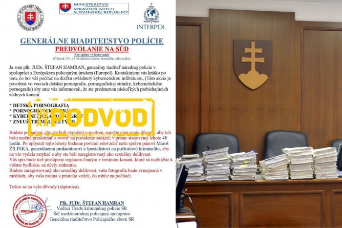 Ilustračný obrázok k článku Slovákov VYSTRAŠILI nepríjemné správy: Chodia im FALOŠNÉ predvolania na súd