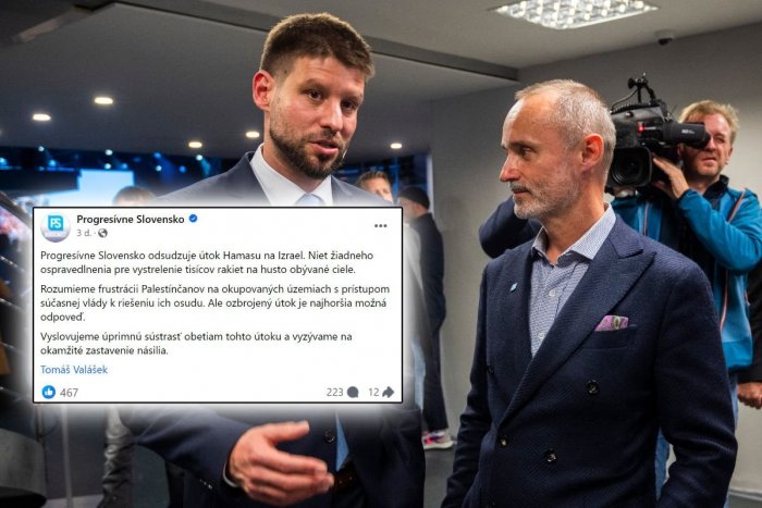 Ilustračný obrázok k článku PRESTRELILI?! Progresívne Slovensko po STATUSE o Izraeli čelí vlne KRITIKY