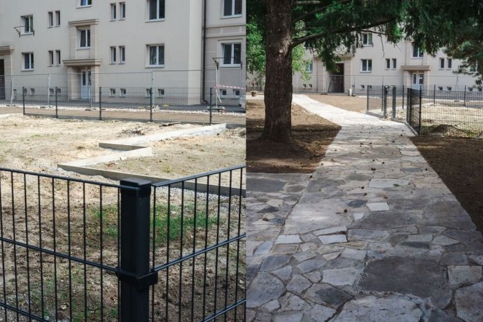 Ilustračný obrázok k článku Na Wilsonovom nábreží revitalizujú vnútroblok: Na chodníky použili dlažbu z parku