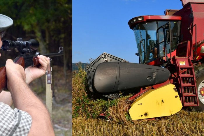 Ilustračný obrázok k článku Od TRAGÉDIE ich delili centimetre! Starý poľovník trafil čelné SKLO na kombajne