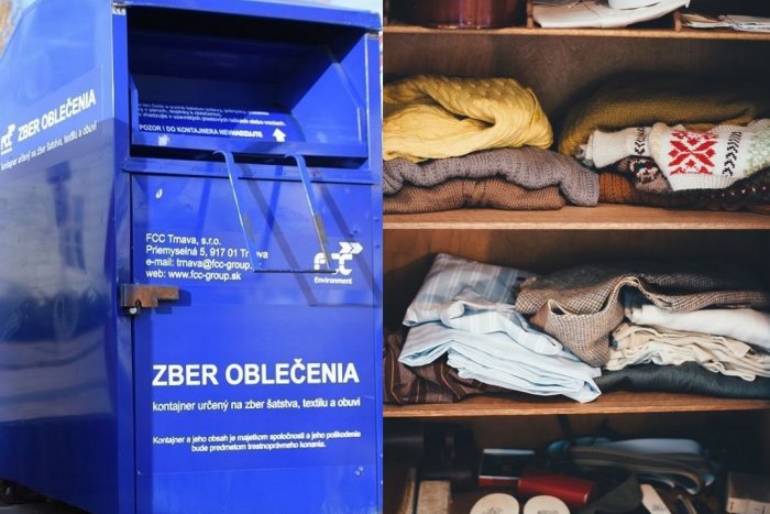 Ilustračný obrázok k článku Triedite si oblečenie? Modré kontajnery na textil nájdete na nových stojiskách