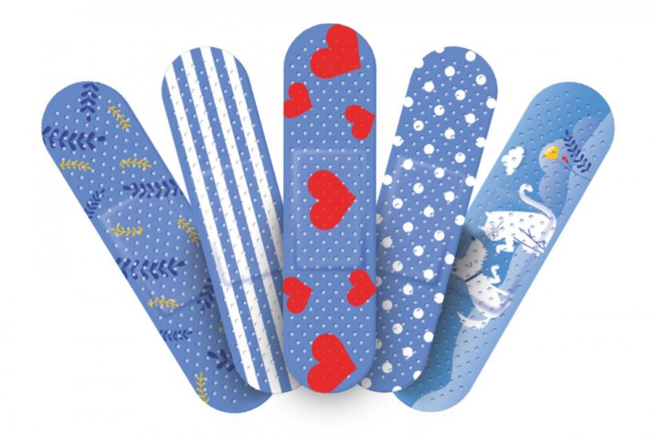 Náplaste majú veselý dizajn