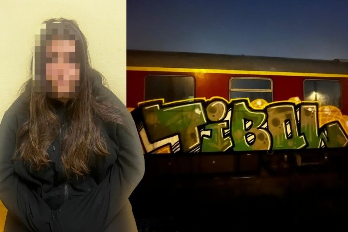 Ilustračný obrázok k článku V Bratislave chytili SPREJERKU priamo pri čine: Vozne NIČILA mladá Španielka, FOTO