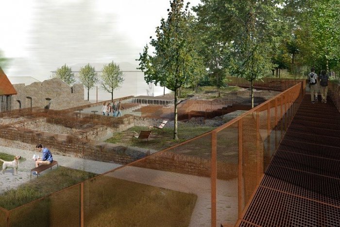 Ilustračný obrázok k článku V areáli Zoborského kláštora pribudne lesná lávka: VIZUALIZÁCIE víťazného  návrhu