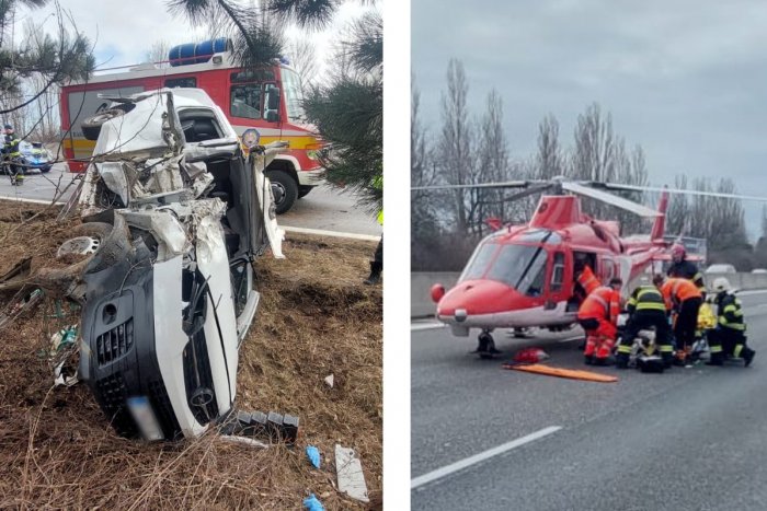 Ilustračný obrázok k článku Vážna nehoda na diaľnici D1! Havaroval tam MIKROBUS