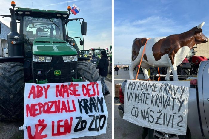 Ilustračný obrázok k článku My máme kravy, vy máte kravaty! Farmári odštartovali NAJVÄČŠÍ protest v histórii, FOTO