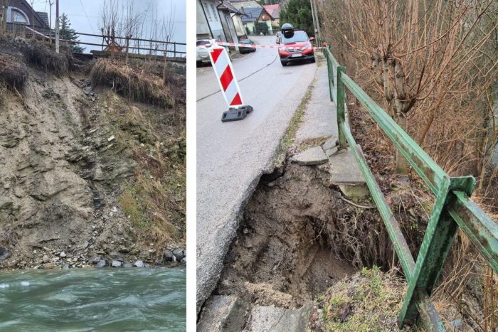 Ilustračný obrázok k článku Ďalšie mesto vyhlásilo MIMORIADNU situáciu! ZOSUNULA sa tam časť cesty, FOTO