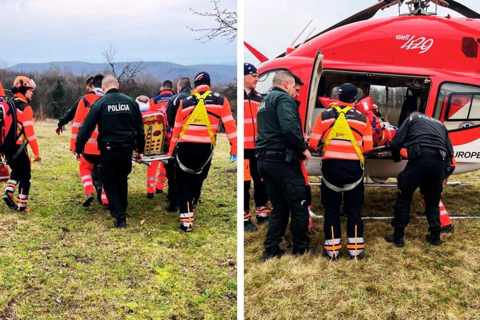 Ilustračný obrázok k článku HROZIVÝ úraz motorovou pílou: ŤAŽKO zraneného muža odvážal vrtuľník, FOTO