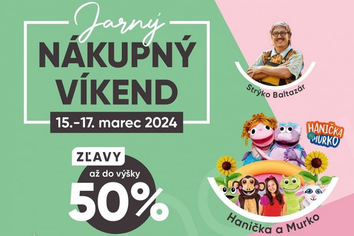 Ilustračný obrázok k článku Jarný nákupný víkend 15.-17.3.