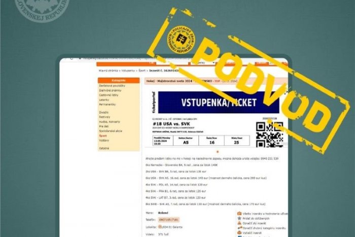 Ilustračný obrázok k článku Ani peniaze, ani šampionát! Pozor na FALOŠNÉ inzeráty predaja lístkov na MS v hokeji