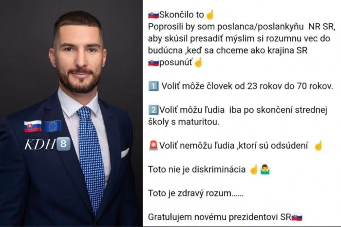 Ilustračný obrázok k článku NEUNIESOL výsledky volieb? Kandidát na europoslanca Skokan radí OSEKAŤ volebné práva ľudí