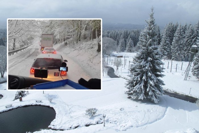 Ilustračný obrázok k článku KALAMITA v Česku! Cesty zasypal SNEH a to najhoršie má ešte len prísť, FOTO