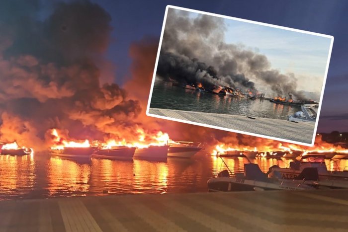 Ilustračný obrázok k článku V chorvátskom prístave vypukol OBROVSKÝ požiar! Plamene zničili 22 lodí, FOTO